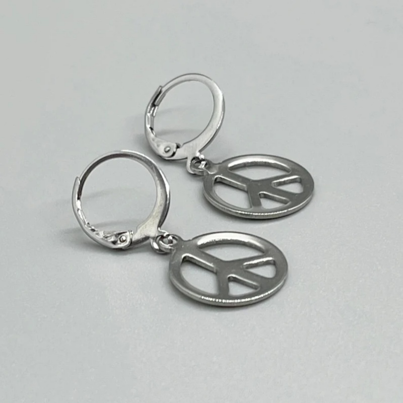 Stainless Steel PEACE SIGN Lev - Go Ethnic Fashion review and price