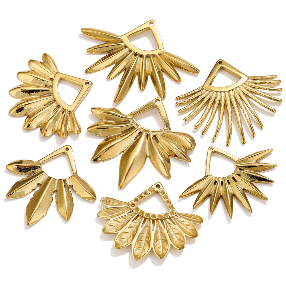 2pcs Stainless Steel Fan Shape - Ethnic Fashion Collection review and price