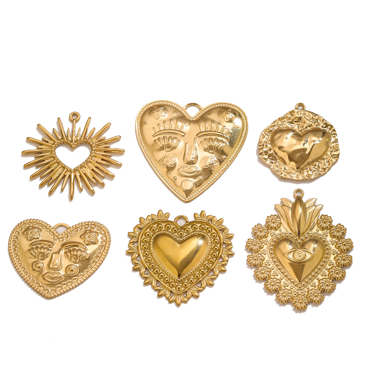 5Pcs PVD Gold Stainless Steel  - Ethnic Fashion Collection review and price