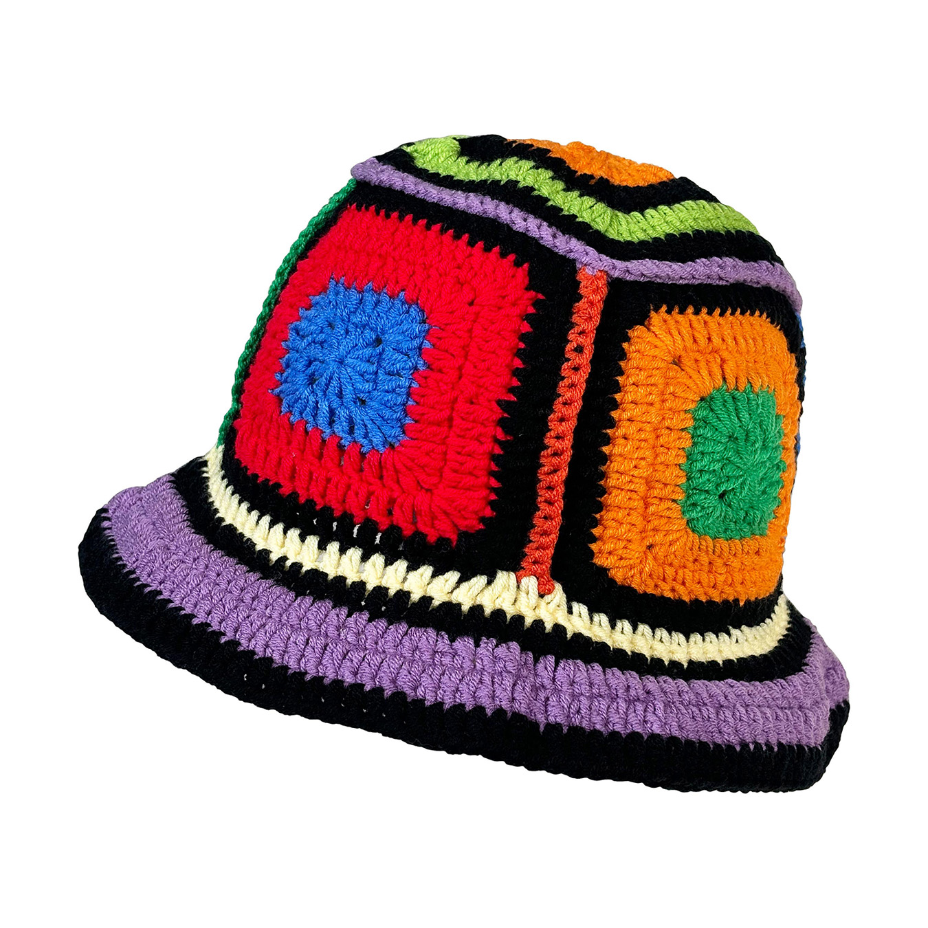Purple-Edged Zuma Hat, Hand-Kn - Go Ethnic Fashion review and price