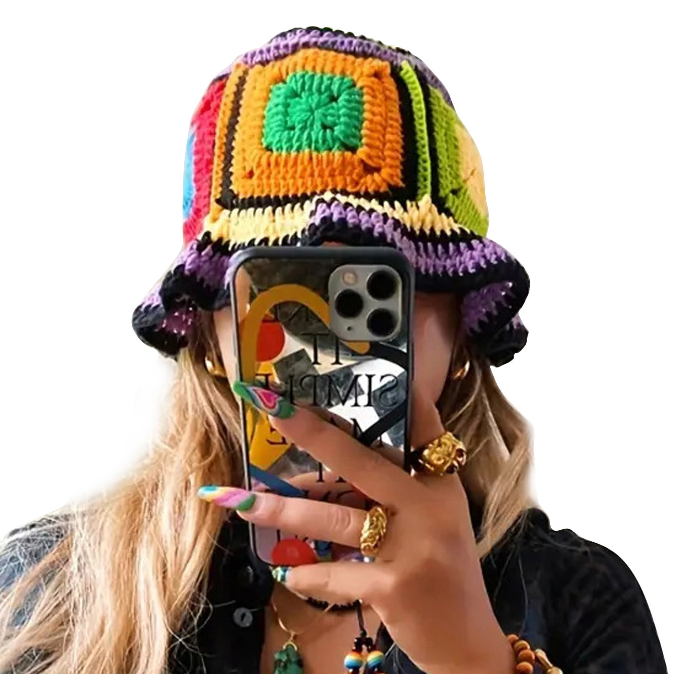 Purple-Edged Zuma Hat, Hand-Kn - Go Ethnic Fashion review and price
