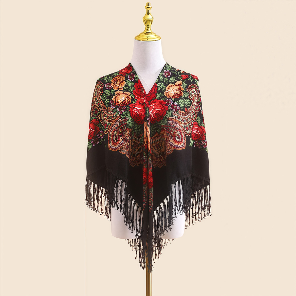 110cm  Russian Ethnic Shawl fo - Go Ethnic Fashion review and price